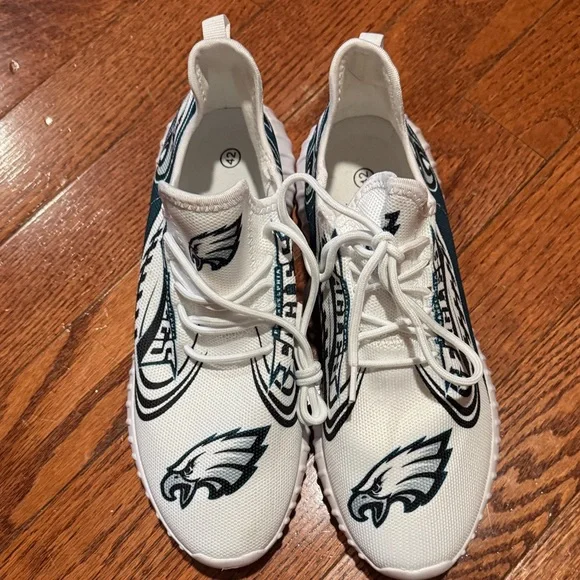 Philadelphia Eagles sneakers men 8.5-9 woman’s 11-11.5 - Picture 6 of 10